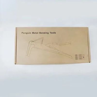 شکل پنگوئن عمودی خم شده خم کننده دستی چنگال های فلزی ابزار خم کردن نامه کانال فلزی